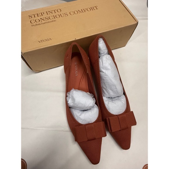 VIVAIA Pointed-Toe Bow Heels size EU/40 US/9 - Picture 2 of 8